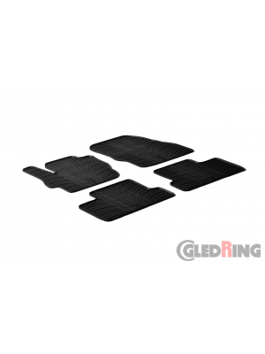 Original Gledring Passform Fußmatten Gummimatten 4 Tlg.+Fixing - Mazda 3 2009-2012